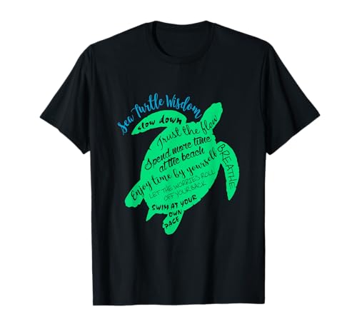 Green Sea Turtle Hawaiian Honu Wisdom T-Shirt