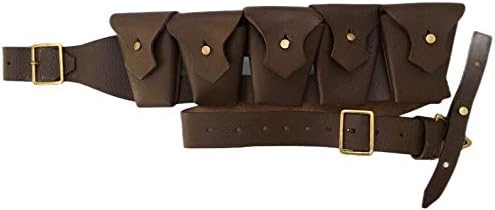 British P-1903 Leather Five Pocket Bandolier (Pebble Leather)