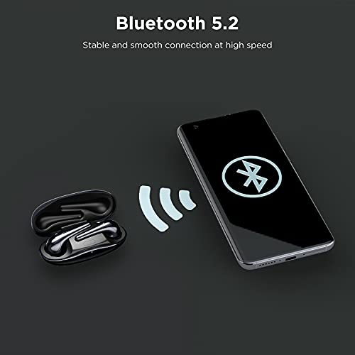 1More Comfobuds 2 Bluetooth 5.2 Wireless Earbuds, Bluetooth Headphones Stereo Sound Earphones, 4 Mic Headset Premium Sound With Deep Bass For Sport, 12 Eq Usb-C Fast Charge (Black) #TOP6