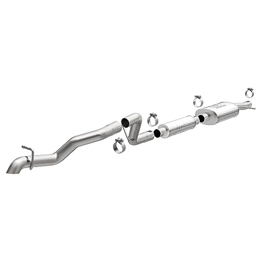 MagnaFlow Performance Exhaust System 19539: Cat-Back, Overland Series, Single Straight Driver Side Rear Exit Style