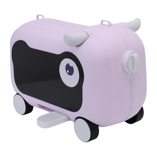 Valise de voyage pour enfants Garsent violette avec roulettes et serrure