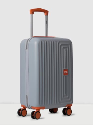 Image of Wiki Ripple Hard Shell Cabin Trolley Bag 55 cm by Wildcraft | Polycarbonate Carry-On Luggage with 8 Spinner Wheels, Combination Lock, Lightweight & Water Resistant Travel Suitcase |Silver