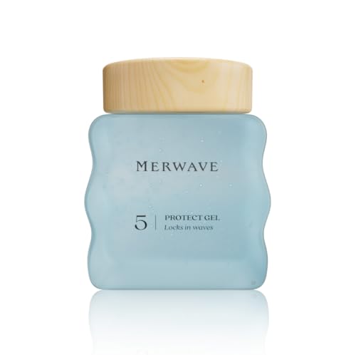 Merwave Protect Gel Wavy Hair Definition Frizz Control Silicone Sulphate Paraben Free Fresh Apple Scent 300ml Gel