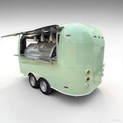Food Truck Trailer with Cooking and Refrigeration Units, Perfect for Events, Fairs, and Downtown Street Food Startups
