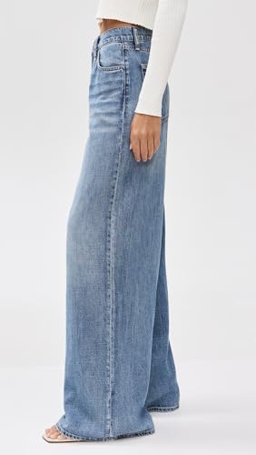 rag & bone Women's Featherweight Sofie High-Rise Full Length Wide Jeans4