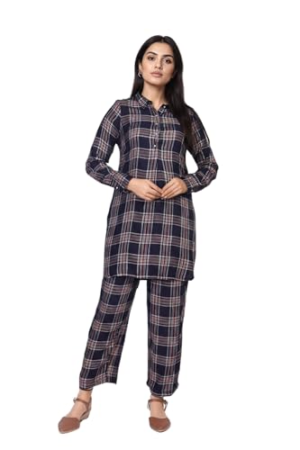 Kurta droit Aurelia avec palais pour femme en zari rayonne chic