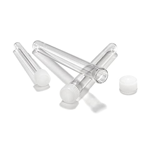 Tube de culture en polystyrène transparent EverGreen avec bouchon à visser 13x100mm