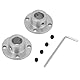 2pcs Stahlflansch Wellenkupplung M4 Starre ID 12mm AD 18mm Motorwellenkupplung Stecker