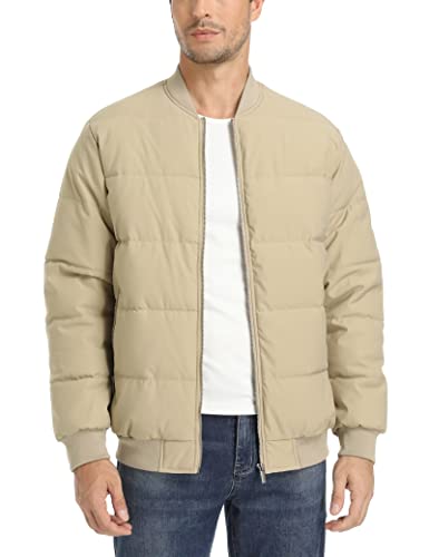 Men's Down Jacket Full Zip Varsity Jacket Casual Down Coat Mens Work Jacket Winter Jacket Windbreaker Bomber Jacket Puffer Jacket Travel Jacket #TOP1