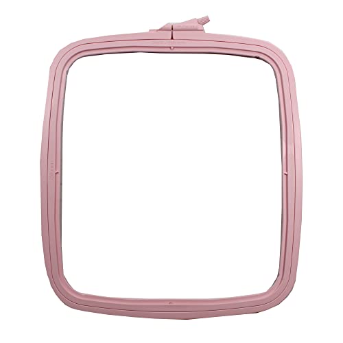 Nurge Bordado de punto de cruz cuadrado rectangular rectangular marco de plástico rosa #4 250mm x 280mm Cover