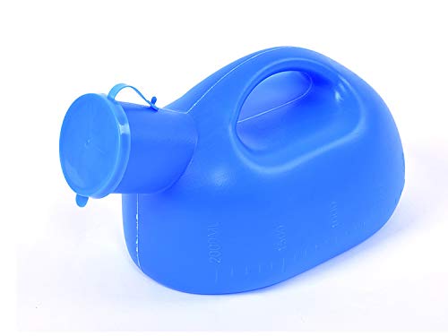 小便器-男性用、女性用、収納箱、車の使用、旅行、キャンプ、青色、2000 ml(男性2000 ml、女性1000 ml) (男性2000 ml)