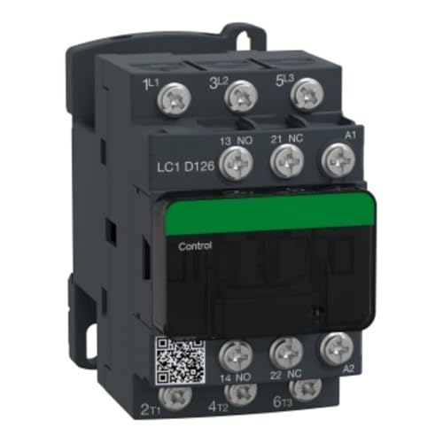 Contacteur LC1D126B7C 24 VCA résistant pour éviter les pannes de tableau électrique