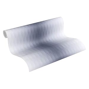Esprit Vliesbehang Evening Shade behang in 3D-look geometrisch 10,05 m x 0,53 m grijs blauw Made in Germany 366761 36676…