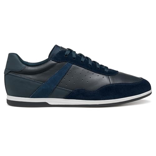 Geox Zapatillas U Renan para Hombre, Color Azul, 46 EU, Azul, 46 EU