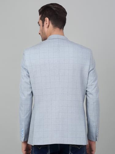 Image of Cantabil Checkered Full Sleeves Notch Lapel Casual Blazer for Men | Casual Blazer for Men | Men Blazer for Casual | Blazer for Men Casual (P MBZC00055)