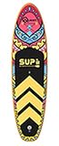 Super Deluxe Best Inflatable Stand-Up Paddle Board (Doodle Design) Inflated Size at 320x81x15cm,...