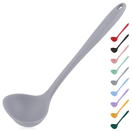 Vxyw SOUP LADLE Spoon For Cooking, Silicone Ladle, Ladle Spoon With Comfortable Grip, Seamless Rubber Spoon, Non Stick To Avoid Scratching Kitchen Utensils cover