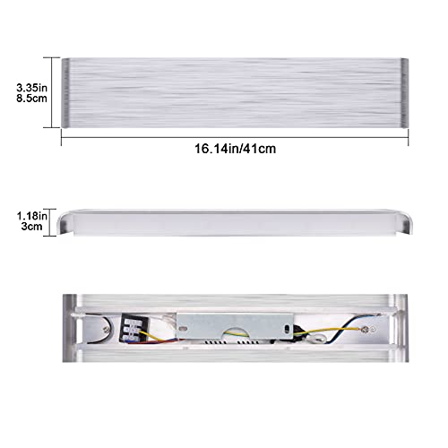 Klighten Applique a LED a specchio da 2 pezzi