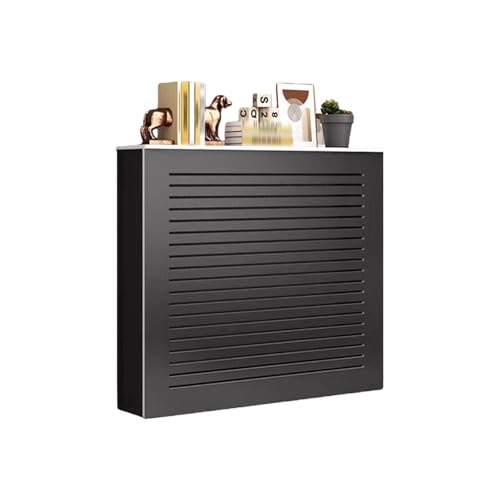 DIHRVTHC Cubreradiador Moderno con Estante, Mueble Decorativo de MDF para Cubrir radiador y Ocultar tuberías, Impermeable e ignífugo, Ideal para salón Dormitorio y baño(L80*50*t20cm)
