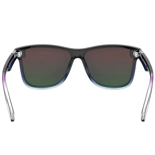 Blenders Eyewear Millenia X2 – Polarized Sunglasses – Flat, Mirrored Lens – 100% UV Protection – For Men & Women4