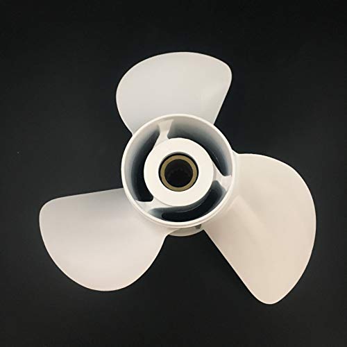Image of CAPTAIN Outboard Propeller fit Yamaha 115 T50 60 70 75 80 85 90 100 130 HP Engines, OEM 15 Spline Tooth Outboard Prop, RH Aluminum Propellers