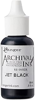 Archival Pad Re-inkers Ranger Industries Archival Re-Inker, Jet Black