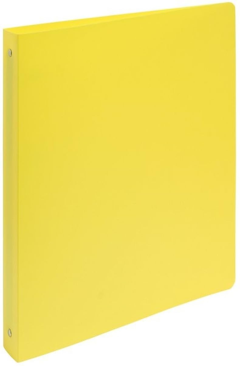 Exacompta 20 x Ringbuch Uni A4 Maxi PP 4 Ringe 30mm gelb