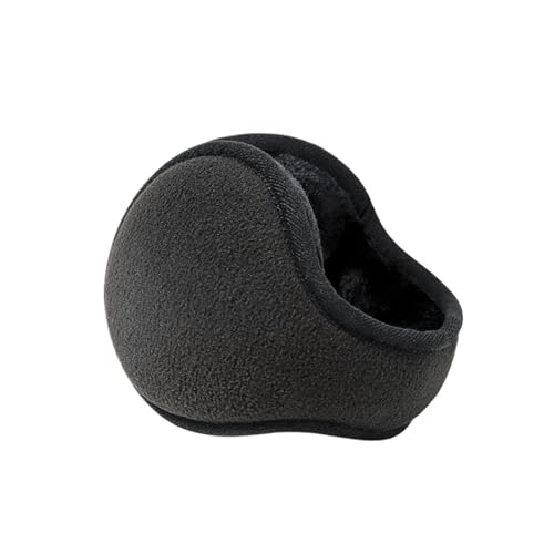 FTYWKXJVR Winter Foldable Ear Muffs Outdoor Travel Keeping Warm Plush Lambs Fashionable Cold resist Ears Muff Men Women(Black)