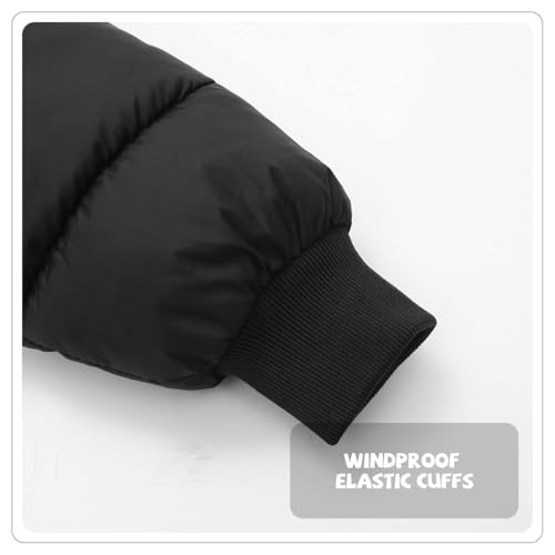 Image of Baby Boy Winter Coat Toddler Girl Hooded Puffer Jacket Fur Collar Down Outerwear
