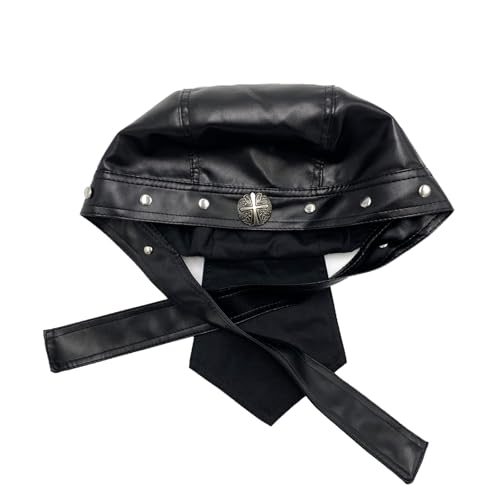 Image of EMASDGEY Unisex Bandana Cap with Soft PU Leather and Adjustable, J styl1e