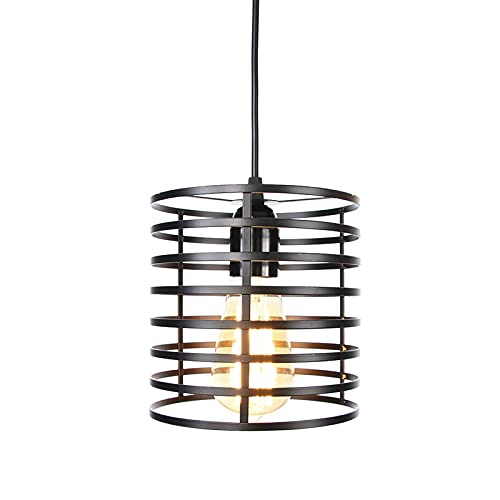 Lámpara industrial de jaula para decorar cocinas y comedores modernos