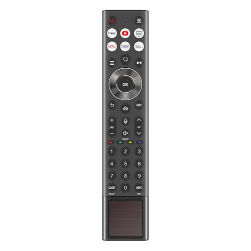Télécommande vocale solaire ERF6B66H charge écologique pour Hisense Smart TV 75U8NQTUK