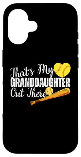 That's My Granddaughter Out There Softball Nonna Nonno Custodia per iPhone 16
