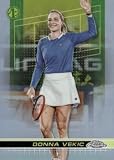 Donna Vekic trading Card (Croatian Tennis Champion) 2024 Topps Chrome 1st Rookie Refractor #48