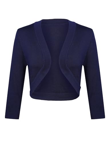 Gyabnw Bolero Damen 3/4 Ärmel Jacke Elegant Damen Cardigan Strickjacke...
