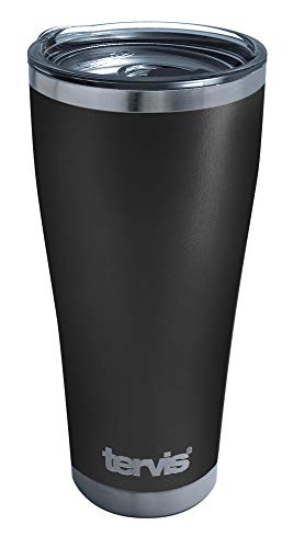 Tervis Powder Coated Stainless Steel Triple Walled Insulated Tumbler Travel Cup Keeps Drinks Cold & Hot, 30oz Legacy, Onyx Shadow
