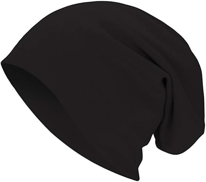 PAROPKAR Cotton Slouchy Beanie Hats for Men Women Stretchy Skull Cap, Chemo Headwear Caps, Lightweight Hat