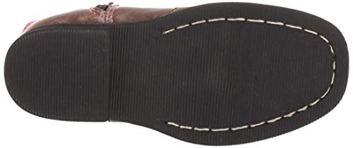 Ad Tec Cowboy Boots for Kids, Classic Rodeo Style Footwear with Pointed Toe & Side Zipper, Slip on Pull Tabs Reinforced Stiched Upper4