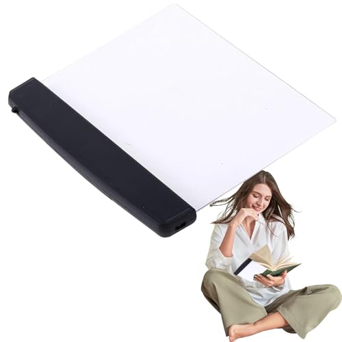 Lámpara De Lectura LED - Lámpara De Lectura De Noche De Pantalla Plana, Diseño Portátil Con Brillo Ajustable, Cuidado Ocular Ahorro De Energía | Accesorio De Lectura Con Brazo Flexible Y Clip Para Cha