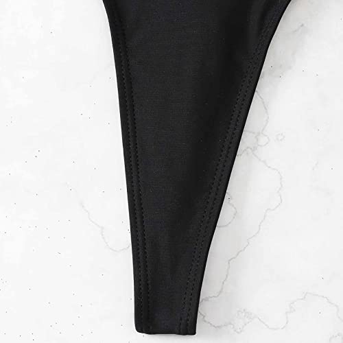 Lbjtakdp Rhinestone G-String Thong Bikini For Women Cute Chain Strap Crystal Sexy Bikinis Underwear Swimwear Bathing Suit Black #TOP5