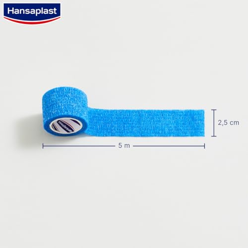 Miniatura 3 de Hansaplast Venda Cohesiva Para Dedos, Venda Autoadhesiva Resistente Al Agua Para Botiquín, Se Rasga Con La Mano, Transpirable, 5 M X 2,5 M