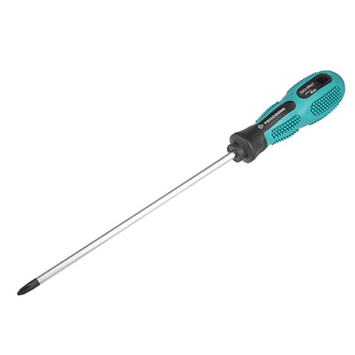 Image of uxcell #2 Phillips Screwdriver 8 Inch Round Shaft Non Slip Comfortable Handle