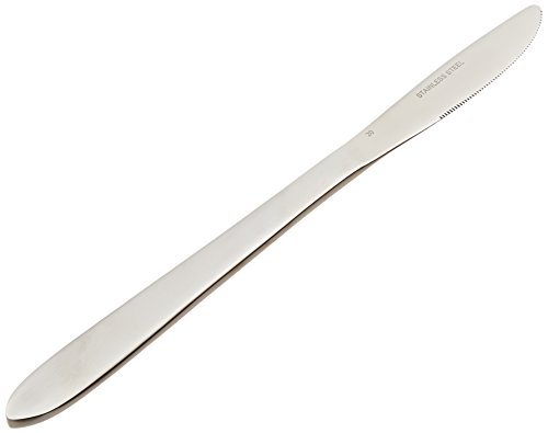 Winco 12-Piece Flute Dinner Knife Set, 18-0 Stainless Steel #TOP9