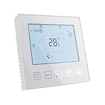 KETOTEK WiFi Smart Thermostat for Boiler 3A 220V Compatible with Alexa, Digital White Boiler Thermostat Programmable Tuya/Smart Life APP Remote Control, Dry Contact