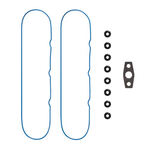 Image of LS Valve Cover Gasket Set - VS50504R1 VS50250A 12637683 Compatible with GM LS V8 Engine 4.8L 5.3L 6.0L 6.2L Chevy Silverado, Suburban, Tahoe, Trailblazer, GMC Sierra, Yukon, Envoy, Cadillac Escalade
