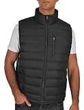 Lesmart Men's Down Vest Jacket Lightweight Packable Winter Outdoor Puffer Vest Coat With Pockets M B