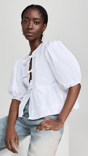 Women's Cotton Poplin Peplum Blouse2