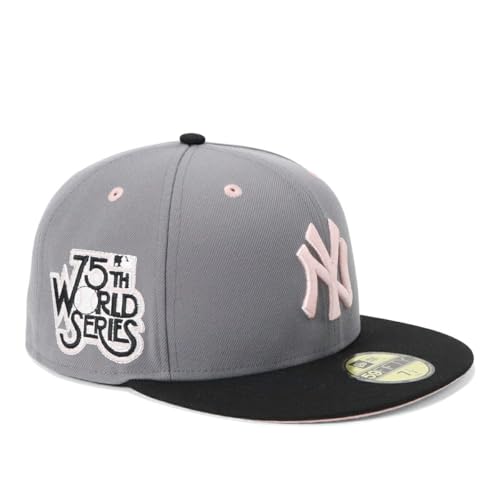 �j���[�G��(new era) �j���[�G���L���b�v 59FIFTY �c�[�g�[���T�C�h�p�b�`MLB ONSPOTZ�ʒ� NY�O���[/�u���b�N 8 5950 NEYYANCO WS75TH STGRY BLACK