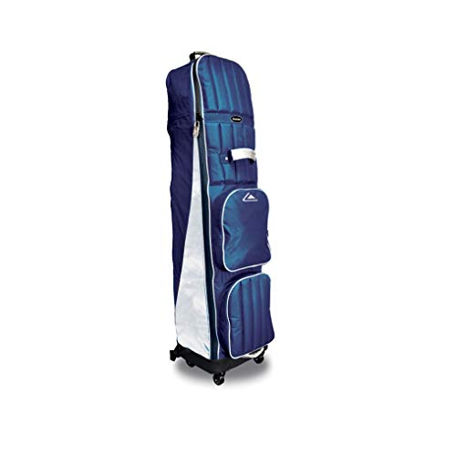 Golf Travel Cover Longridge mit vier Rädern in Blau und Silber