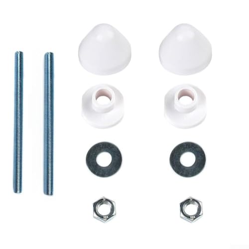 Kit d'installation de WC, tige de fixation murale pour toilettes, boulons de montage dissimulés pour salle de bain WC, installation de cuvette (blanc)